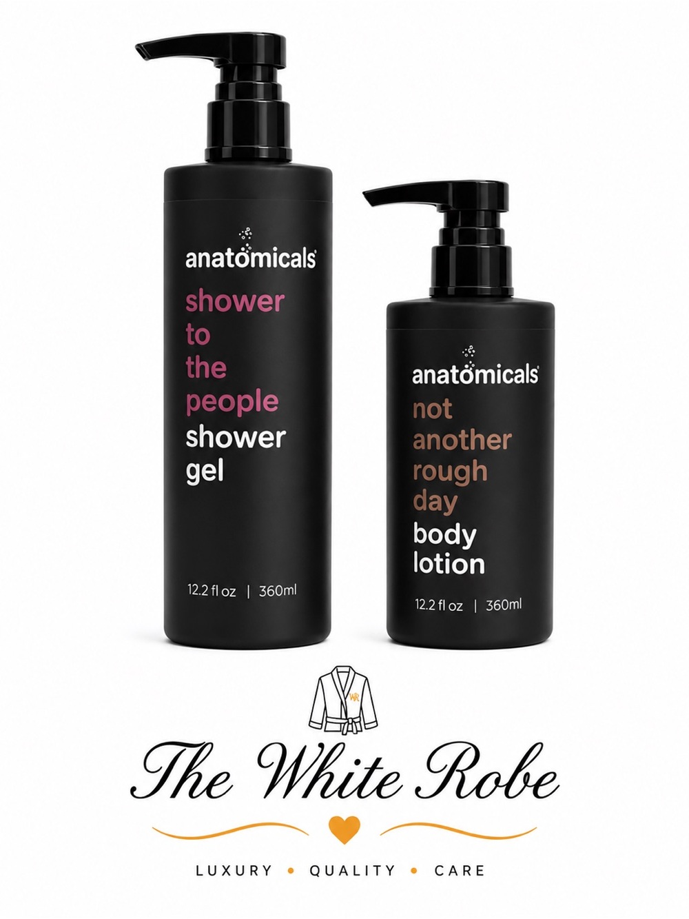 ✨ ANATOMICALS Shower Gel + Body Lotion Set | 12.2 oz Each | Spa Luxury Duo